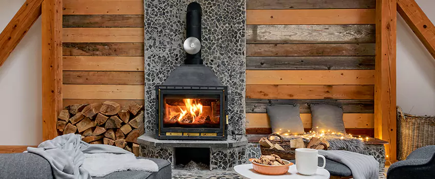 Thelin Hearth Products Direct Vent Gas Stove Fireplace Inspection in Rockledge, Florida